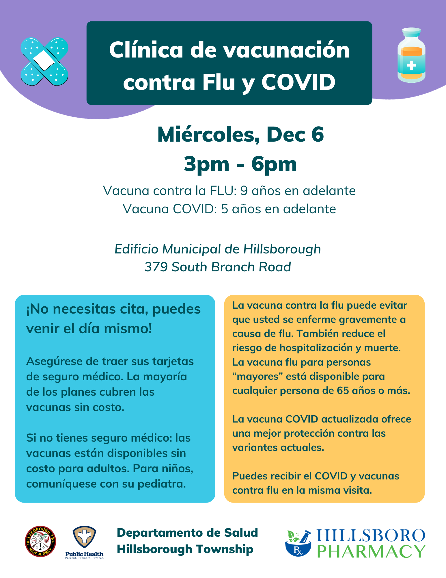 Dec 6 Flu Covid Clinic Sp